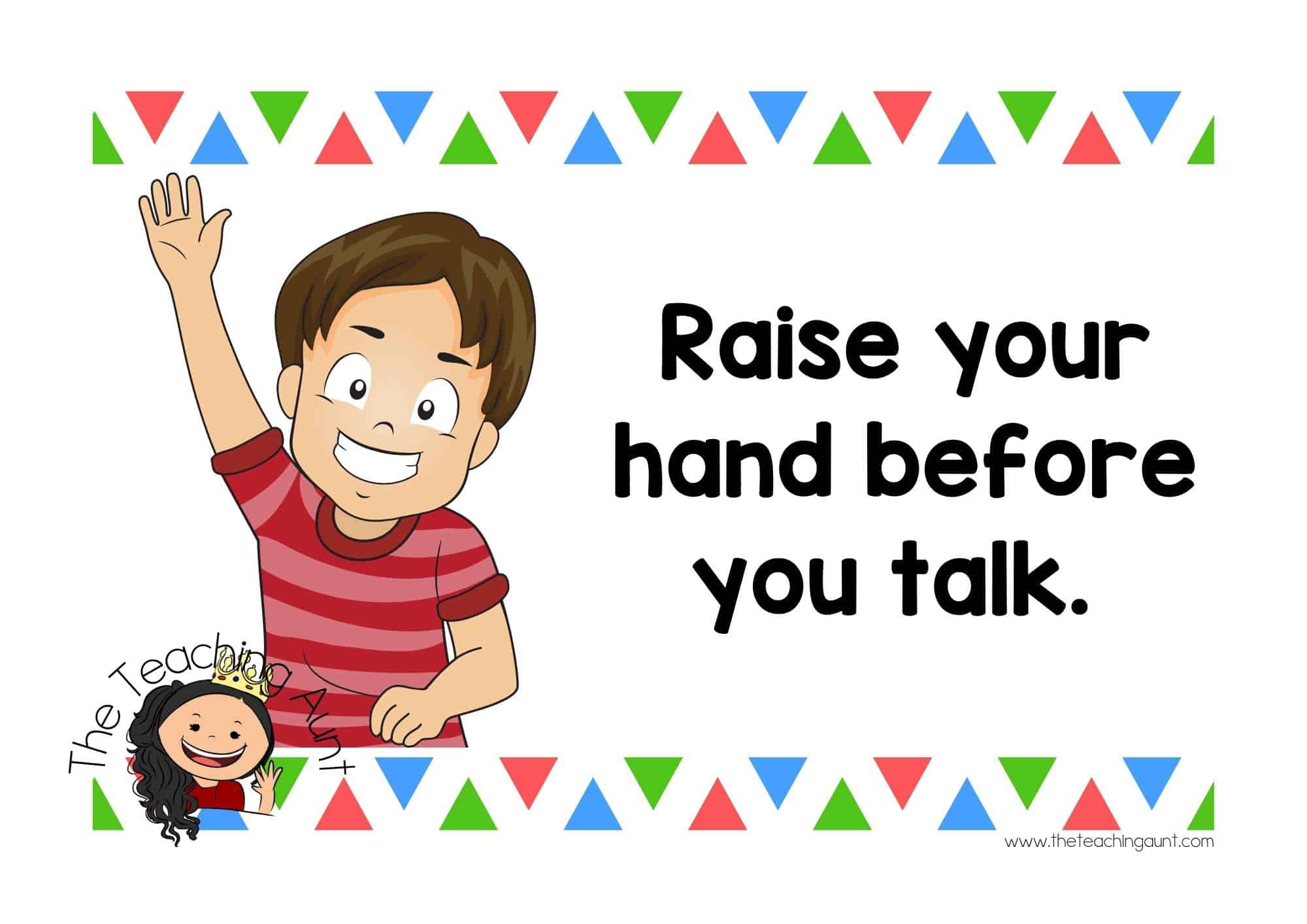 free classroom rules posters - the teaching aunt